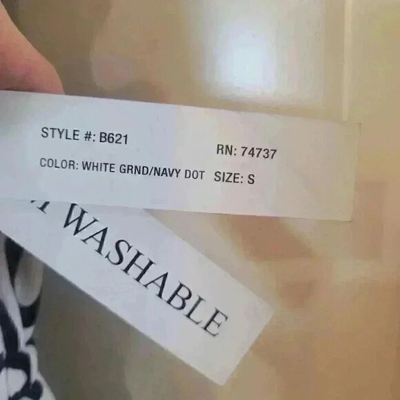 Shelby & Palmer Women's Black or Navy & White Poly/Spandex Sleeveless Dress NEW - Picture 10 of 13